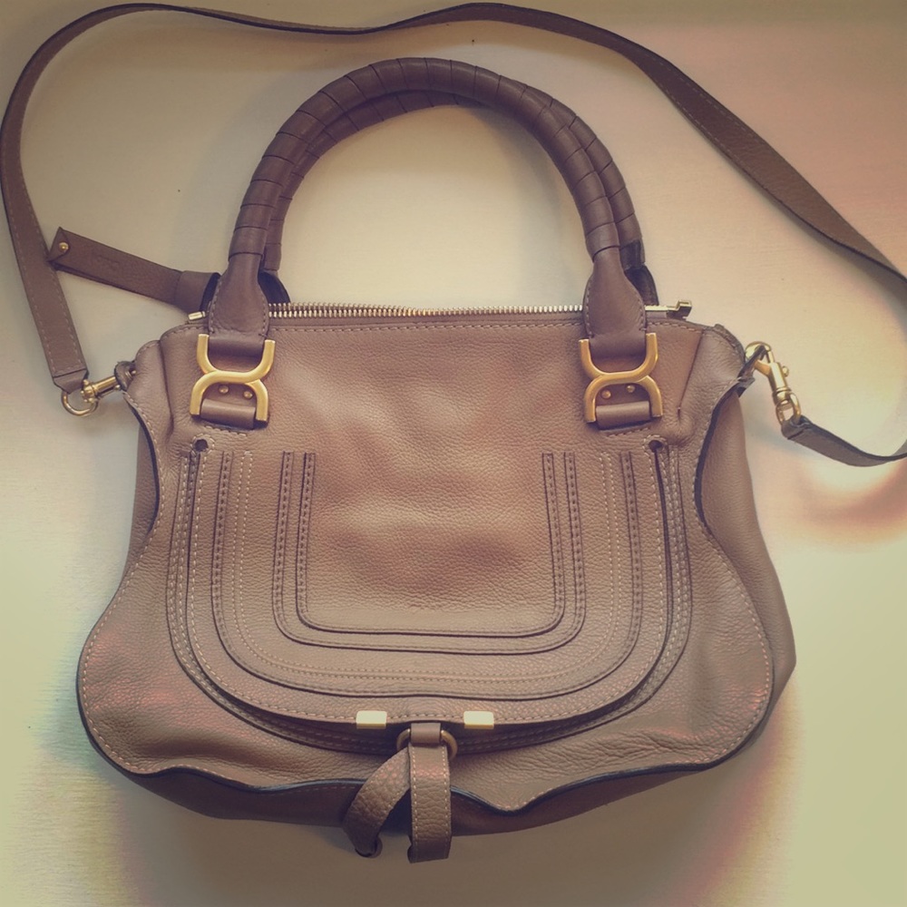 Chloe medium Marcie leather satchel